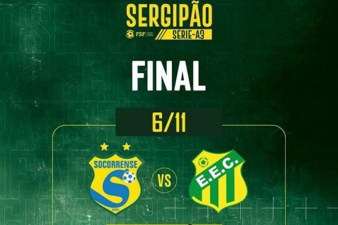Série A3: Estanciano e Socorrense decidem título, nesta quinta-feira