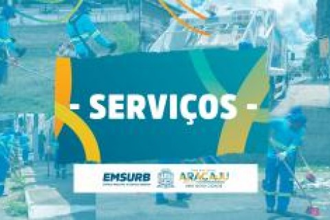 Emsurb: Aviso de serviços nesta segunda-feira, 9 de junho